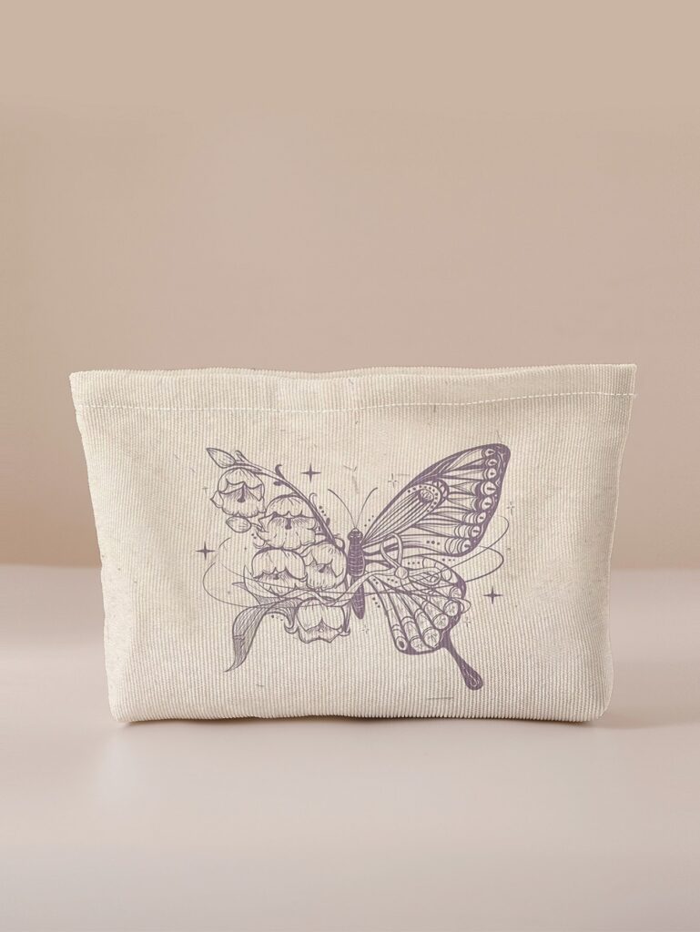 1pc Butterfly Pattern Makeup Bag